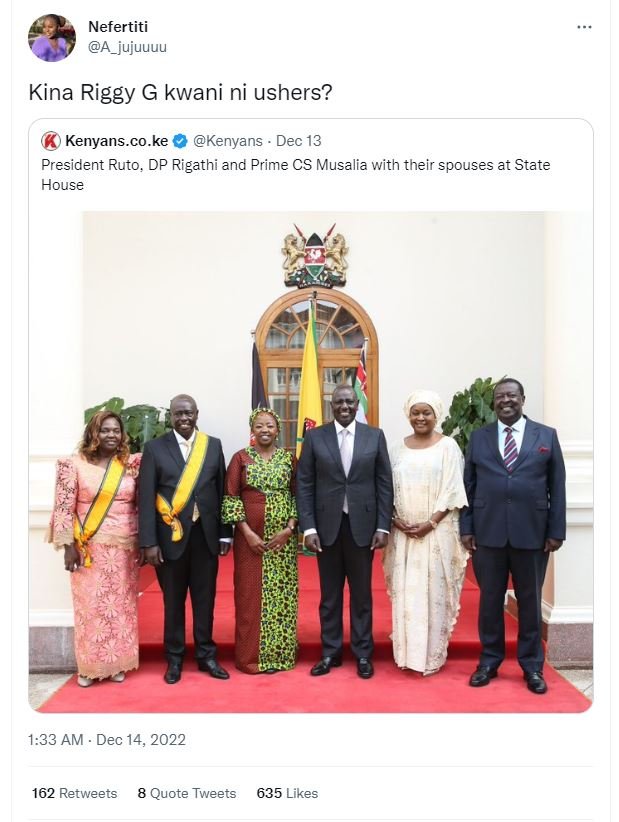 Nefertiti a_jujuuuu kina riggy g kwani ni ushers? kenyans.co.ke kenyans dec 13 p