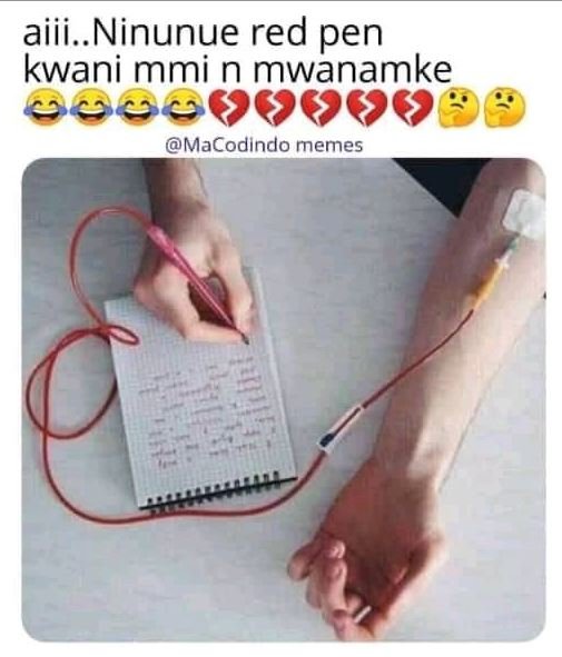 Aiii_ninunue red pen kwani mmi n mwanamke macodindo remes