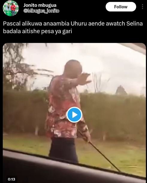 Jonito mbugua mbugua jonito follow pascal alikuwa anaambia uhuru aende awatch se