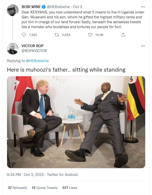 Bobi wine hebobiwine oct 3 dear kenyans, you now understand what it means to liv