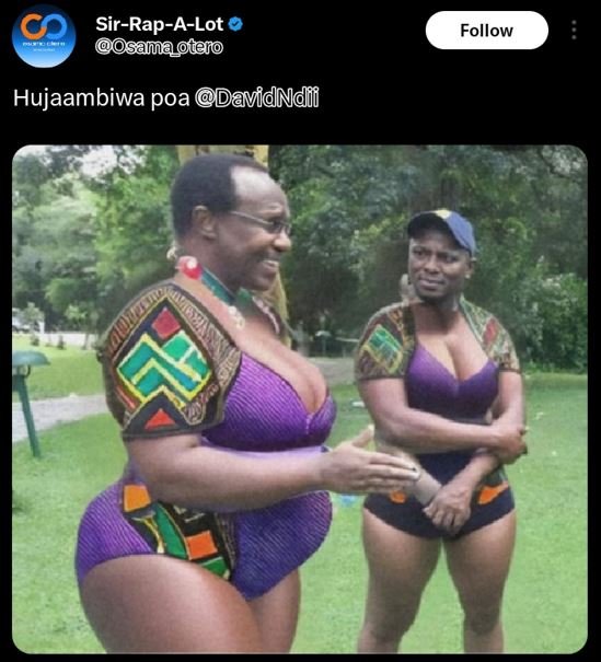 Sirrapalot samaotno follow hujaambiwa poa davidnd