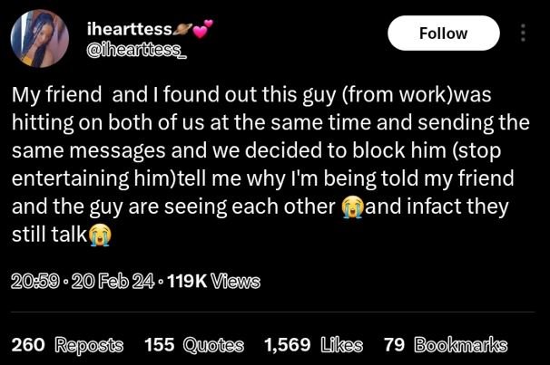 Ihearttess heañtess _ follow my friend and i found out this guy from workwas hit