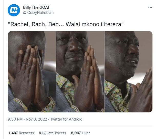 Billy the goat crazynairobian rachel, rach, beb. walai mkono ilitereza 9.30 pm n