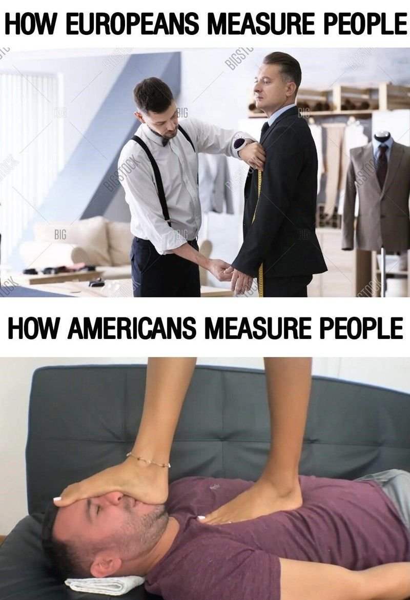 How europeans measure people a bigsi6 big s big how americans measure people