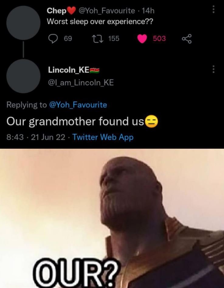 Chep yoh_favourite 14h worst sleep over experience?? 69 1 155 503 o lincoln_ke l