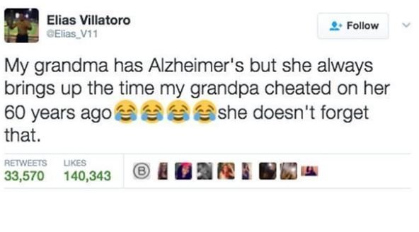 Elias villatoro eliasv11 follow my grandma has alzheimer's but she always brings