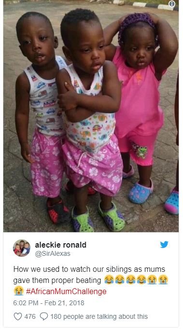 Aleckie ronald siralexas how we used to watch our siblings as mums gave them pro