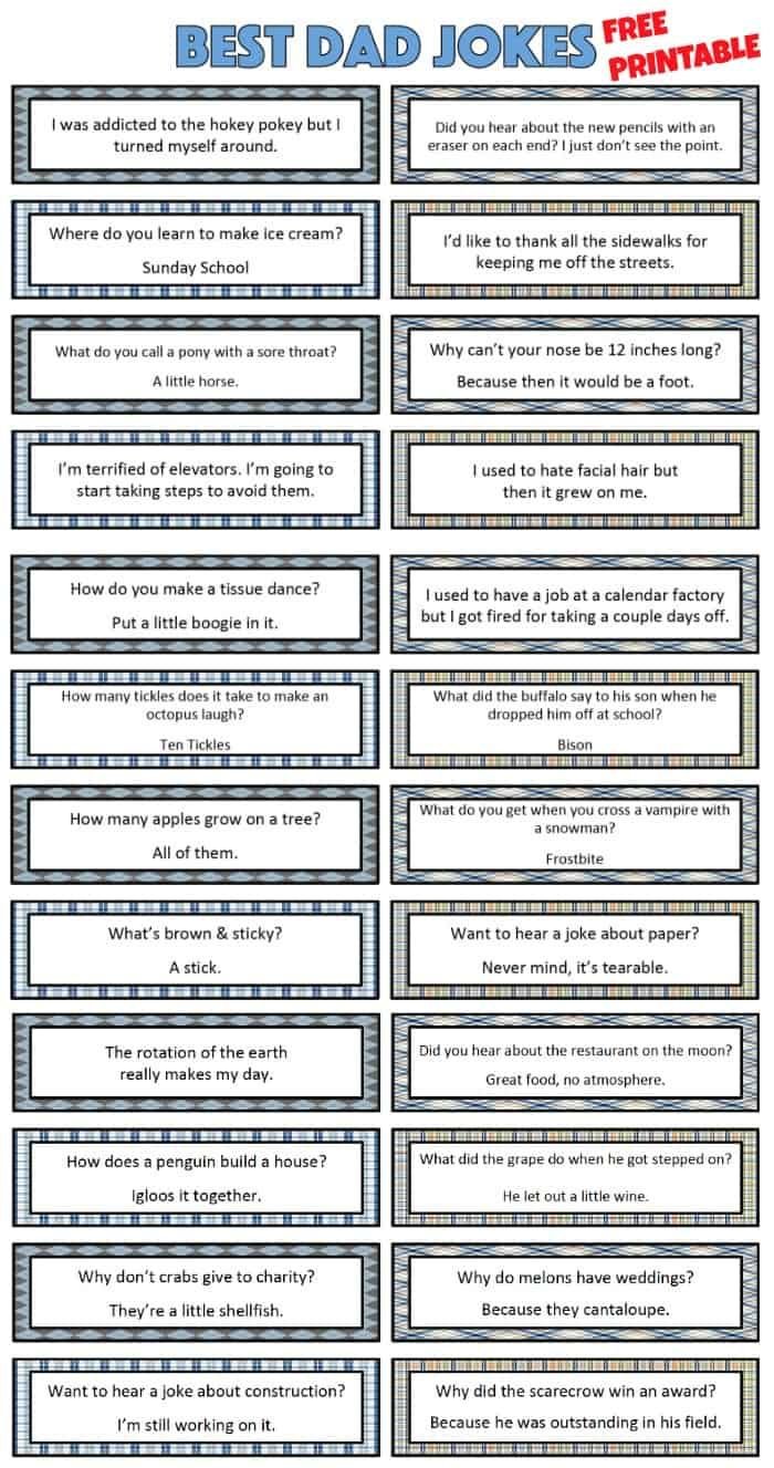 Free best dad jkes printable was addicted to the hokey pokey but did vou hieal a