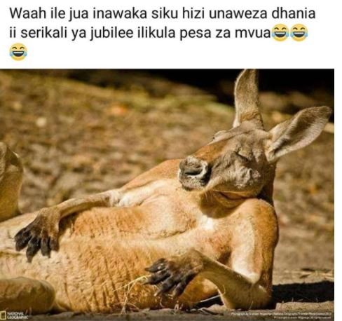 Waah ile jua inawaka siku hizi unaweza dhania ii serikali ya jubilee ilikula pes