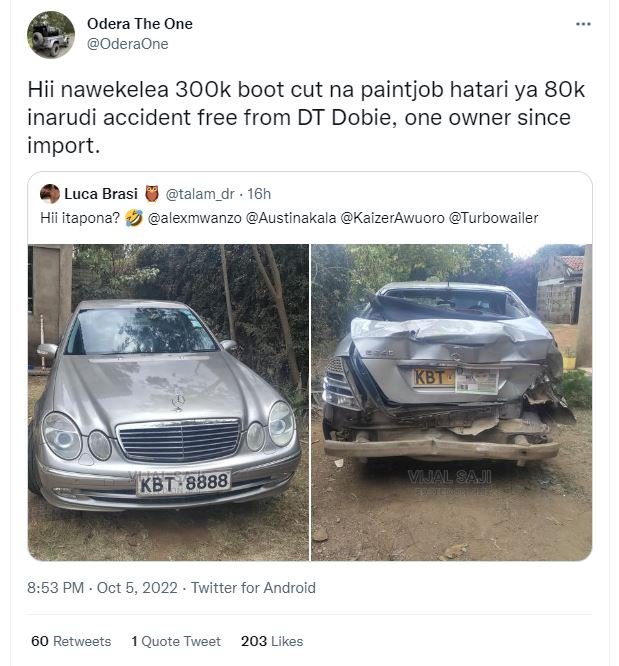 Odera the one oderaone hii nawekelea 3ook boot cut na paintjob hatari ya 8ok ina