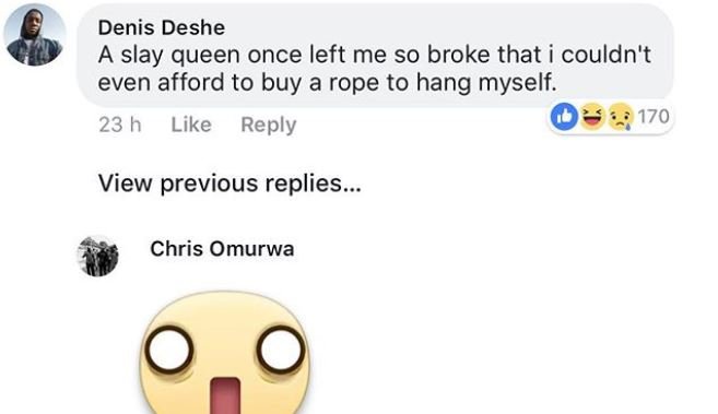 Denis deshe a slay queen once left me so broke that i couldn't even afford to bu