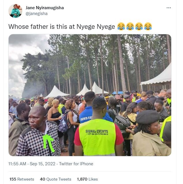 Jane nyiramugisha janegisha whose father is this at nyege nyege signal eens 11.5