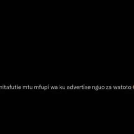 Nitafutie mtu mfupi wa ku advertise nguo za watoto