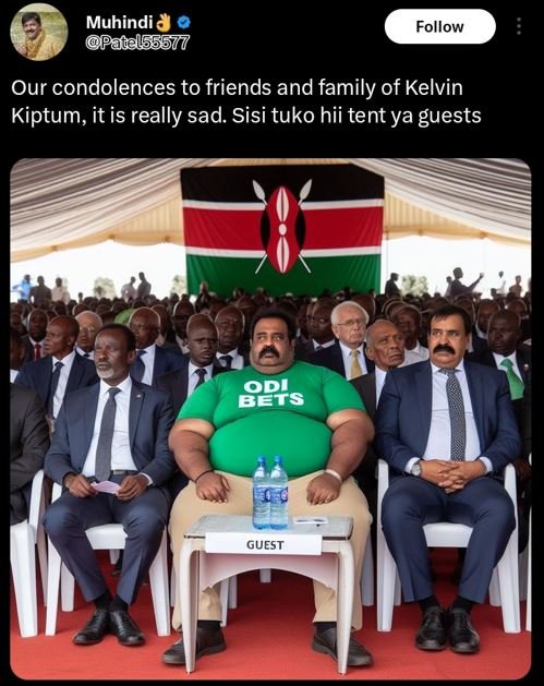 Muhindi patel55577 follow our condolences to friends and family of kelvin kiptum