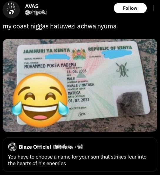 Avas shipotu follow my coast niggas hatuwezi achwa nyuma jamhuri ya kenya republ