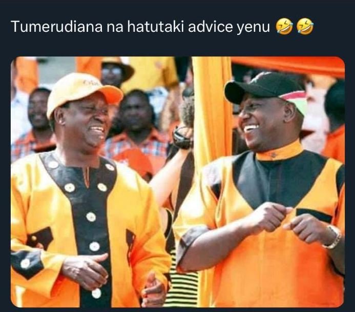 Tumerudiana na hatutaki advice yenu