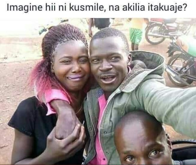 Imagine hii ni kusmile, na akilia itakuaje?