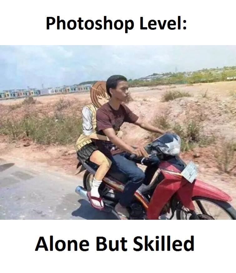 Photoshop level alone but skilled