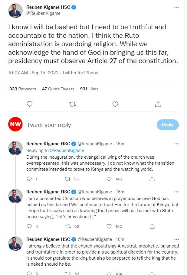 Reuben kigame hsc reubenkigame know will be bashed but need to be truthful and a