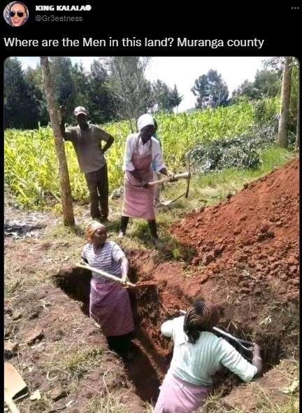Kng kalalao grjeatness where are the men in this land? muranga county