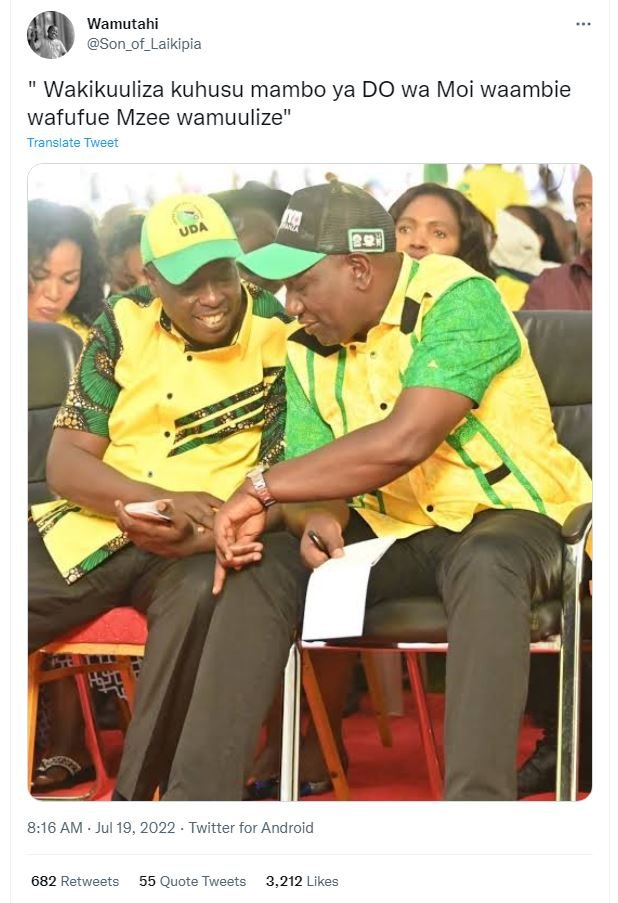 Wamutahi son_of_laikipia wakikuuliza kuhusu mambo ya do wa moi waambie wafufue m