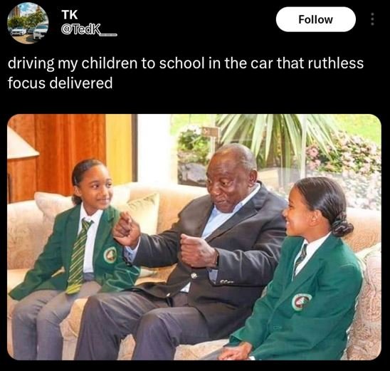 Tk tedk follow driving my children to school in the car that ruthless focus deli