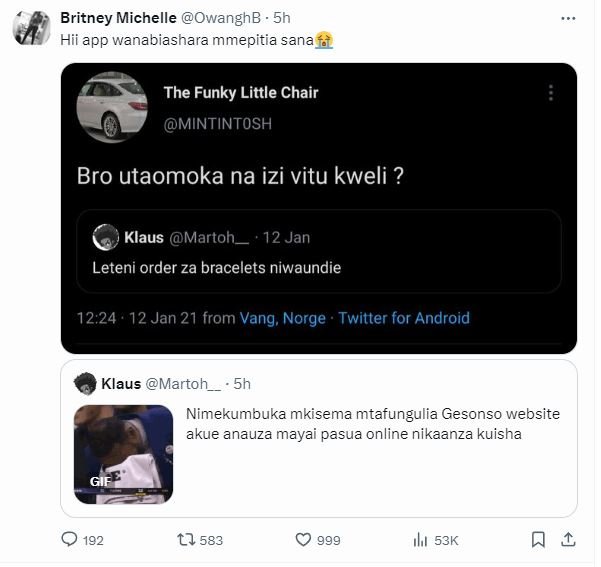 Britney michelle owanghb . 5h hii app wanabiashara mmepitia sana the funky littl