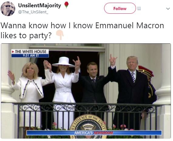 Unsilentmajority the_unsilent _ follow wanna know how know emmanuel macron likes