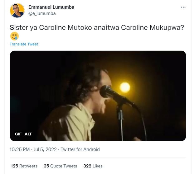 Emmanuel lumumba e_lumumba sister ya caroline mutoko anaitwa caroline mukupwa? t