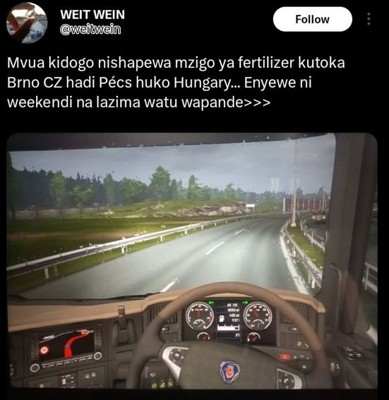 Weit wein weftwein follow mvua kidogo nishapewa mzigo ya fertilizer kutoka brno