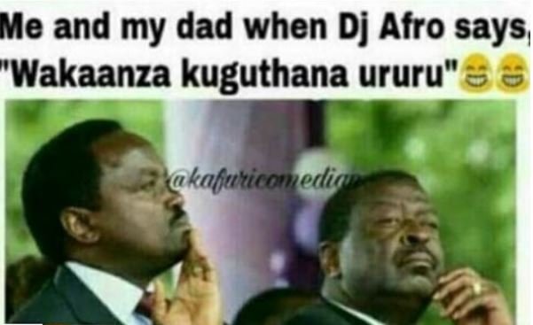 Me and my dad when dj afro saysı wakaanza kuguthana ururu' 86 kahuticomediau