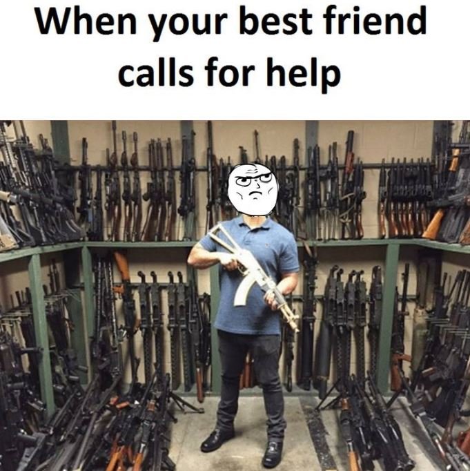 When your best friend calls for help