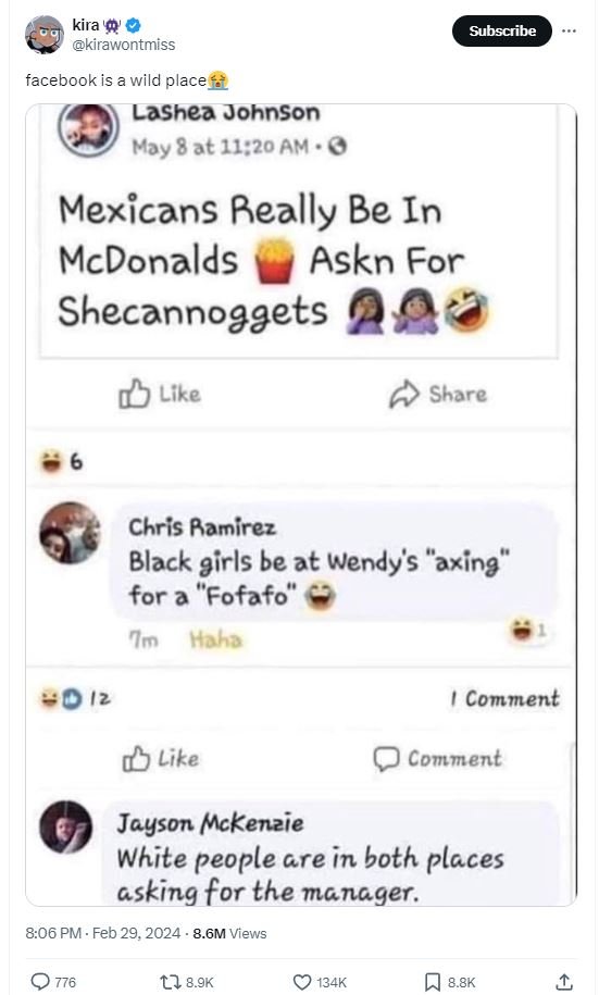 Kira '' kirawontmiss subscribe facebook is a wild place lashea johnson hoy 8at 1