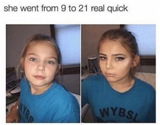 She went from 9 to 21 real quick 2 wybsi