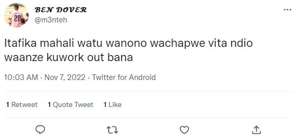 Ben dover m3nteh 20 itafika mahali watu wanono wachapwe vita ndio waanze kuwork