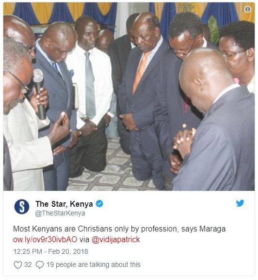The star, kenya thestarkenya most kenyans are christians only by profession says