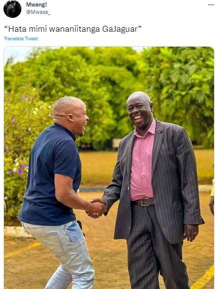 Mwang mwass_ hata mimi wananiitanga gajaguar tranalate tveet