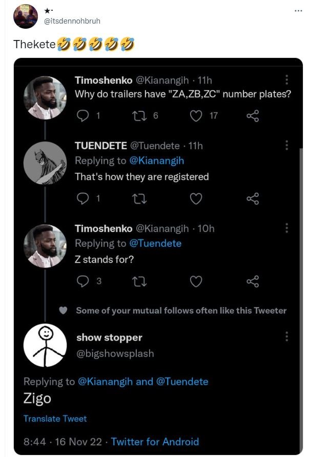 Itsdennohbruh thekete timoshenko kianangih 11h why do trailers have za,zb,zc num