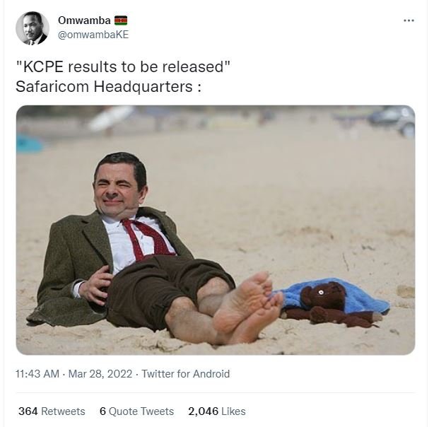 Omwamba omwambake kcpe results to be released safaricom headquarters 11.43 am ma