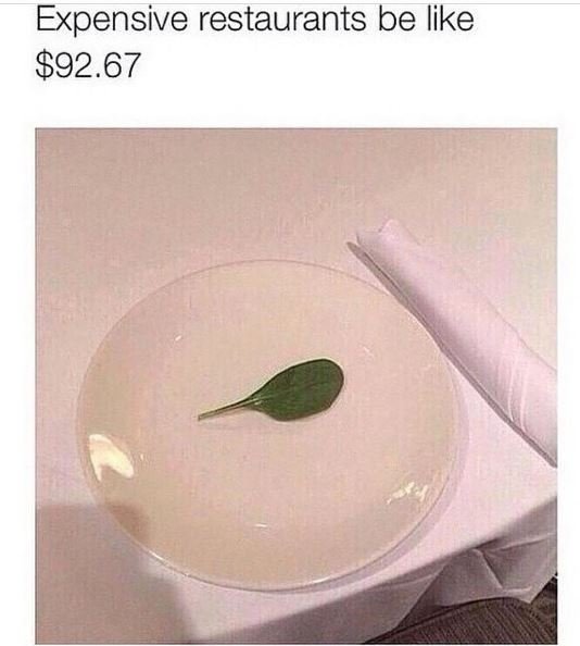 Expensive restaurants be like 892.67
