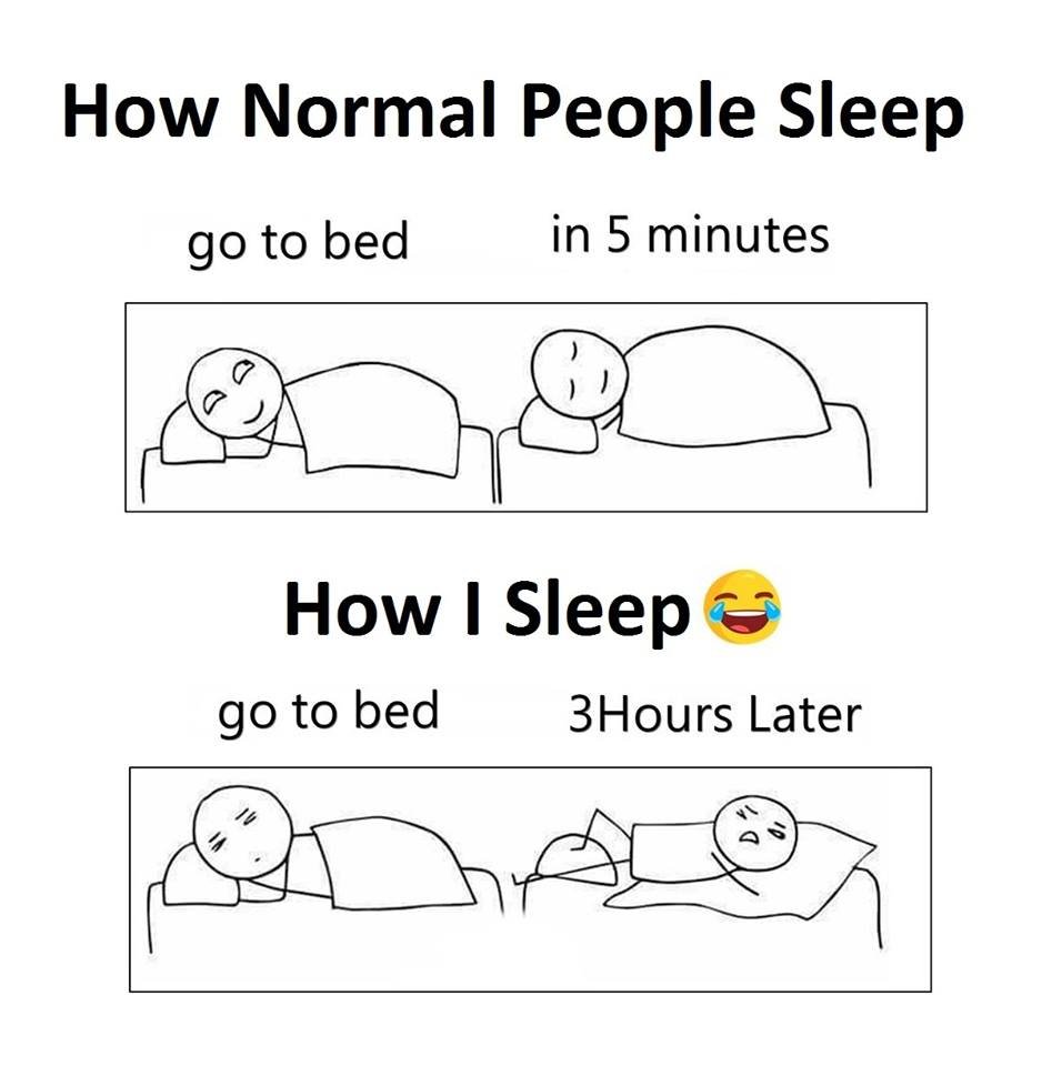 How normal people sleep g0 to bed in 5 minutes how sleep g0 to bed 3hours later