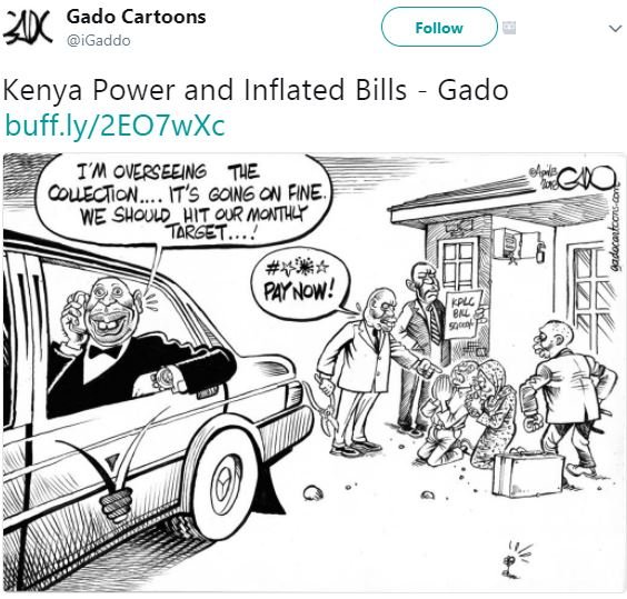 Ak gado cartoons igaddo follow kenya power and inflated bills gado buff.ly2eo7wx