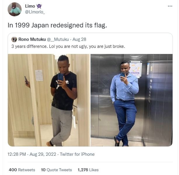 Limo '' limorio_ in japan redesigned its flag. rono mutuku mutuku aug 28 3 years