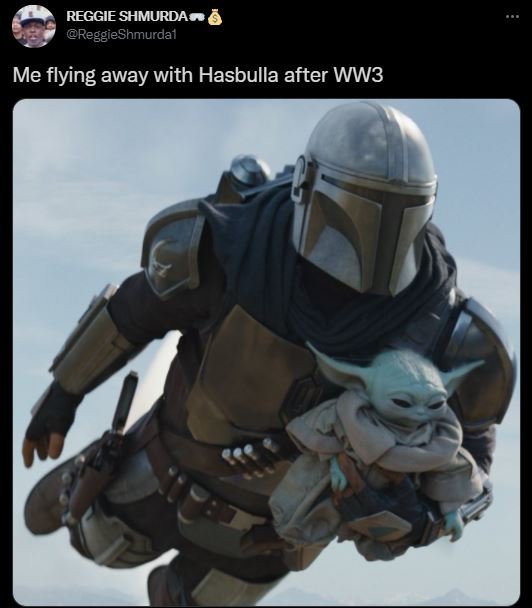 REGGIE SHMURDA T ReggieShmurdai Me flying away with Hasbulla after WW3