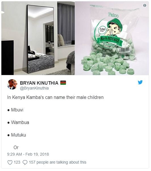 Bryan kinuthia bryankinuthia kenya kamba's can name their male children mbuvi wa