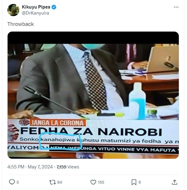 Kikuyu pipes drkanyuira throwback jakgalcorona fedha za nairobi sonko kanahojiva