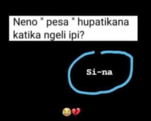 Neno pesa hupatikana katika ngeli _pi? sina