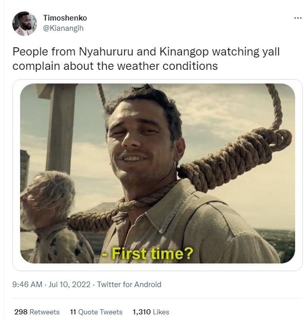 Timoshenko kianangih people from nyahururu and kinangop watching yall complain a