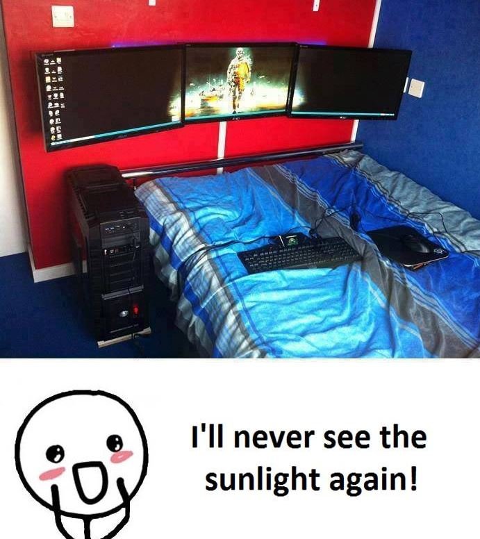 F'ii never see the sunlight again!
