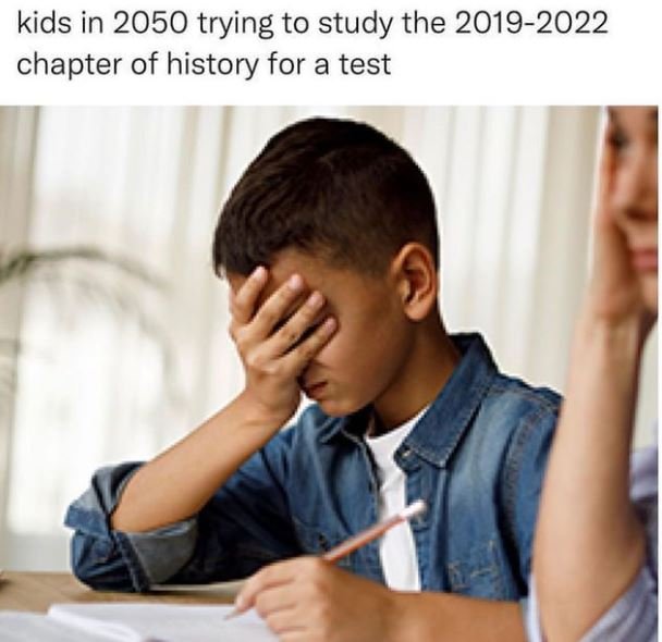 kids in trying to study the chapter of history for a test